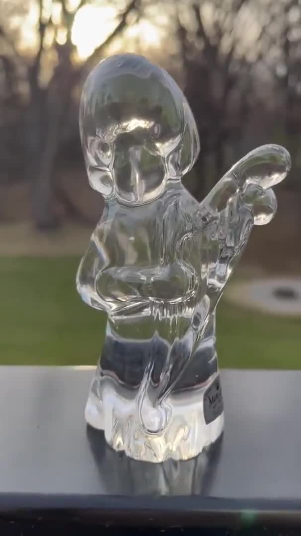 Vintage Marcolin Crystal Glass Angel - Etsy